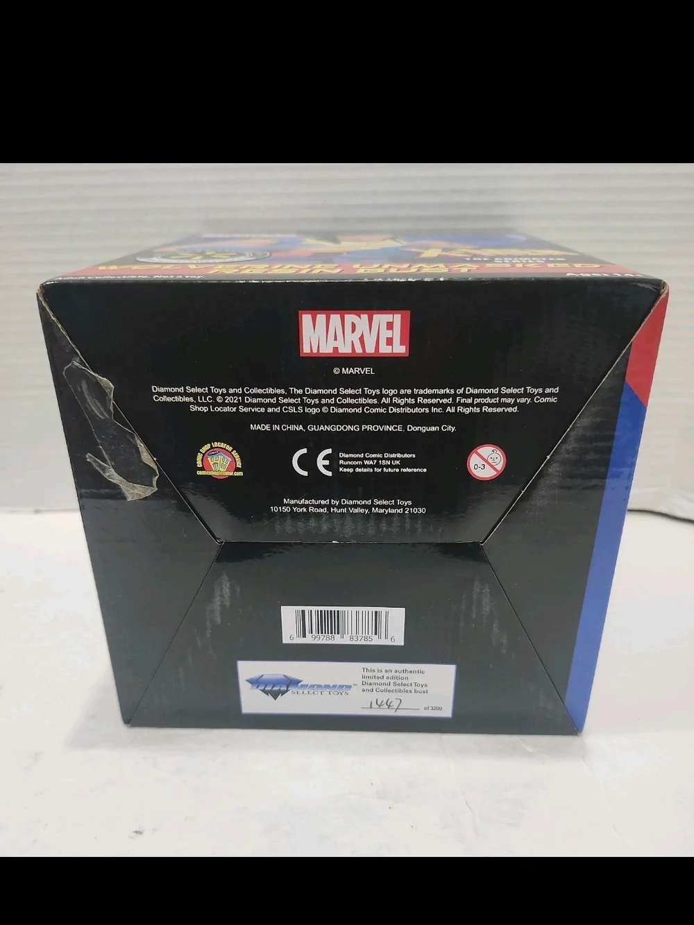 Marvel Wolverine Unmasked Resin Bust - Blue Yellow Black